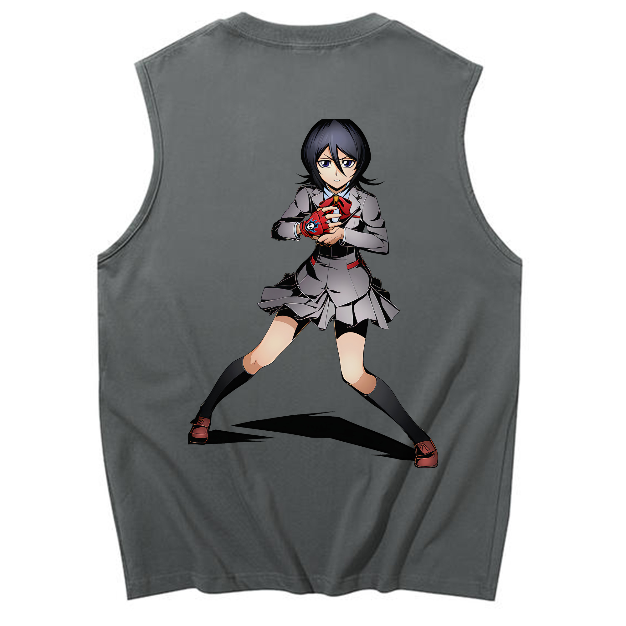 （画像用） ブリーチ 朽木ルキア BLEACH Kuchiki Rukia コットン100％タンクトップ（背面プリント）